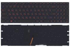 Купить Клавиатура для ноутбука Asus (FX502) Black с красной подсветкой (Light), RU