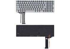 Купить Клавиатура для ноутбука Asus (N551) с подсветкой (Light), Gray, (No Frame) RU