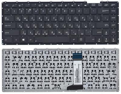Клавиатура для ноутбука Asus (X451, X451CA) Black, (No Frame), RU