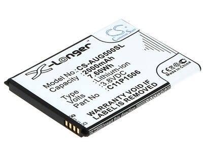 Аккумуляторная батарея для Asus CS-AUG500SL ZenFone Go 3.8V White 2000mAh 7.6Wh
