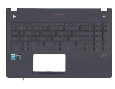 Клавиатура для ноутбука Asus (N56) Black, с подсветкой (Light) (Black TopCase), RU - фото 2