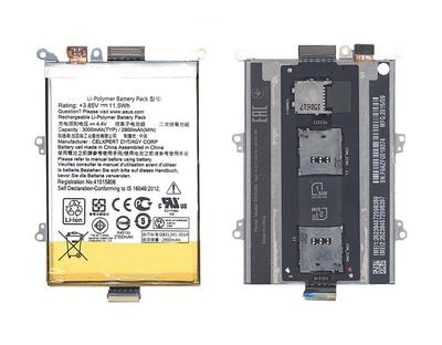Аккумуляторная батарея для смартфона Asus C11P1424 ZenFone 2 ZE550ML 3.85V White 3000mAh 11.5Wh в корпусе для sim и sd карт