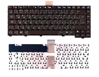Клавиатура для ноутбука Asus M6000, M6N Black, (No Frame) RU