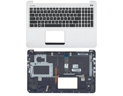 Клавиатура для ноутбука Asus (K501L) Black, с подсветкой (Light), (Silver TopCase), RU