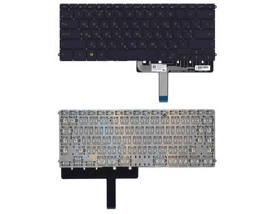 Клавиатура для ноутбука Asus ZenBook 3 Deluxe (UX490UA) Black с подсветкой (Light), (No Frame) RU