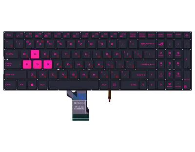 Клавиатура для ноутбука Asus ROG (GL502VM) с подсветкой (Light), Black, (No Frame) RU - фото 2