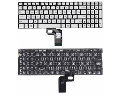 Клавиатура для ноутбука Asus (UX560UA) Silver с подсветкой, (No Frame) RU