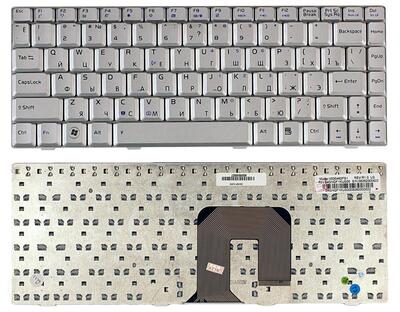 Клавиатура для ноутбука Asus (U3, F6, F9) Silver, RU