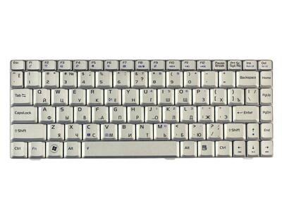 Клавиатура для ноутбука Asus (U3, F6, F9) Silver, RU - фото 2