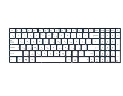 Клавиатура для ноутбука Asus (N501, N501J, N501JW, N501V, N501VW, G501, Q501, UX501, UX501JW, N541) с подсветкой (Light), Silver, (No Frame) RU - фото 2
