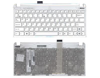 Клавиатура для ноутбука Asus EEE PC 1011, 1015, 1016, 1018, 1025, X101 White, (White Frame) RU