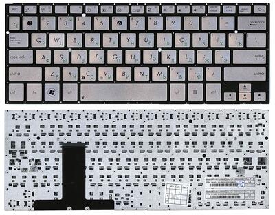 Клавиатура для ноутбука Asus (UX31E) Silver, (No Frame) RU