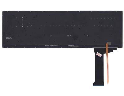 Клавиатура для ноутбука Asus (N551) с подсветкой (Light), Gray, (No Frame) RU - фото 3