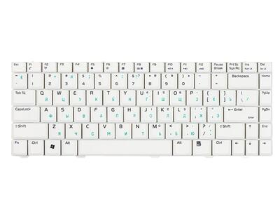 Клавиатура для ноутбука Asus (W3, W3J, A8, F8, N80) White, RU - фото 2