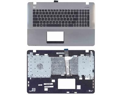 Клавиатура для ноутбука Asus (X751) Black, (Silver TopCase), RU