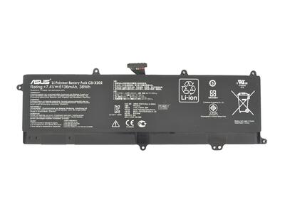Аккумуляторная батарея для ноутбука Asus C21-X202 F201E 7.4V Black 5136mAh Orig