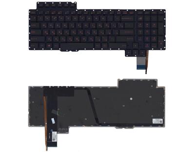 Клавиатура для ноутбука Asus ROG (G752) с подсветкой (Light), Black, (No Frame) RU