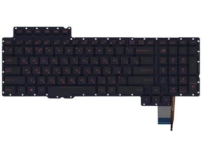 Клавиатура для ноутбука Asus ROG (G752) с подсветкой (Light), Black, (No Frame) RU - фото 2