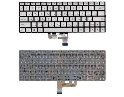 Клавиатура для ноутбука Asus ZenBook UX333F c подсветкой (Light), Silver, (No Frame) RU
