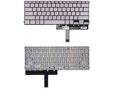 Клавиатура для ноутбука Asus ZenBook 3 Deluxe (UX490UA) Silver с подсветкой (Light), (No Frame) RU