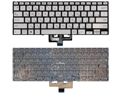 Клавиатура для ноутбука Asus ZenBook UX433FA с подсветкой (Light), Silver, (No Frame) RU