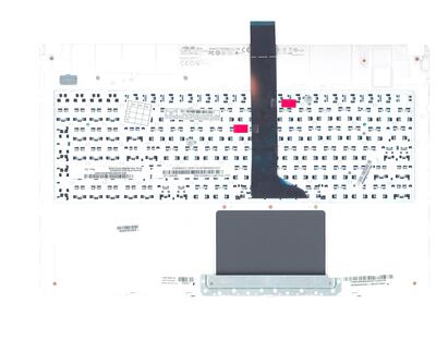 Клавиатура для ноутбука Asus X501A Black, (White TopCase), RU - фото 2