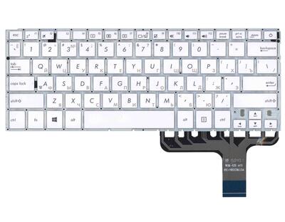 Клавиатура для ноутбука Asus ZenBook (UX305) White, (No Frame), RU - фото 2
