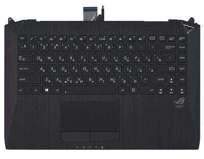 Клавиатура для ноутбука Asus (G46) с подсветкой (Light), Black, (Black Case) RU - фото 2