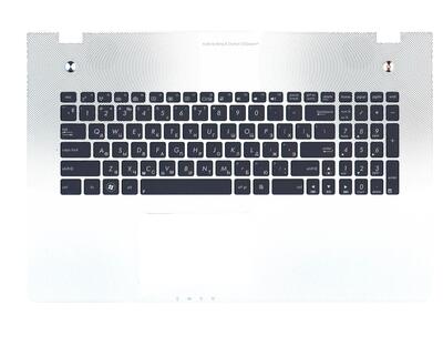 Клавиатура для ноутбука Asus (N76V) Black, с подсветкой (Light), (Silver TopCase), RU - фото 2