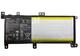 Аккумуляторная батарея для ноутбука Asus C21N1509 X556 7.6V Black 4840mAh Orig