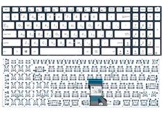 Купить Клавиатура для ноутбука Asus (N541) Silver, (No Frame) RU