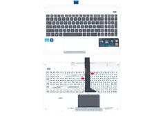 Купить Клавиатура для ноутбука Asus X501A Black, (White TopCase), RU
